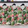 Jungle hoodie bomber flowers leaves Image 4