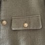 ZARA cropped green jacket Image 2
