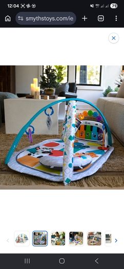 Baby Einstein 4-in-1 Kickin' Tunes Music and Language Discovery Baby Gym Tummy Time