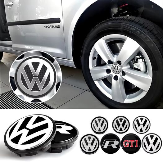 4PCS 56mm 65mm 66mm Car Caps Badge Alloy Wheel Center Covers Hub Cap For Volkswagen VW R GTI Beetle Jetta Golf Passat Polo Touareg Tiguan T-ROC