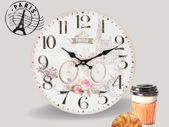 Bicycle Shabby Chic Paris Clock