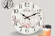 Bicycle Shabby Chic Paris Clock