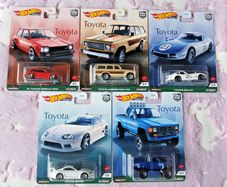 1/64 Hot Wheels 2021 Premium Car Culture "Toyota" Complete 5 Car Set Supra,etc
