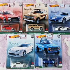 1/64 Hot Wheels 2021 Premium Car Culture "Toyota" Complete 5 Car Set Supra,etc