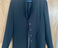 Women's blazers office suit set with trousers grey size L size 14 size 42