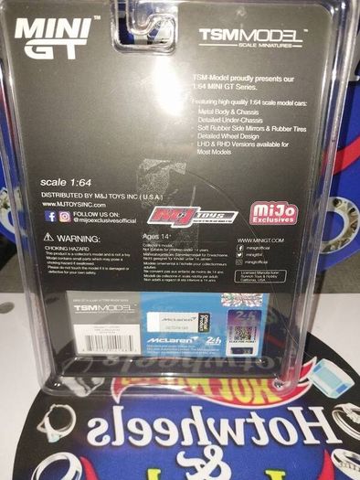 Mini GT 1:64 scale diecast model of the McLaren F1 GTR #33 1996 Le Man's 24 Hour Gulf Livery Exclusive Limited Edition Die-cast Model Car