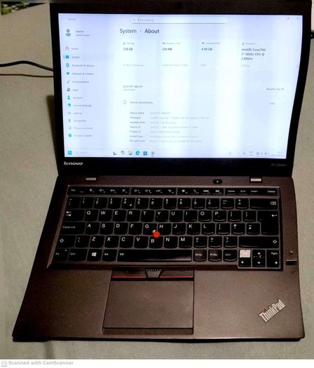 Lenovo Thinkpad x1 carbon laptop