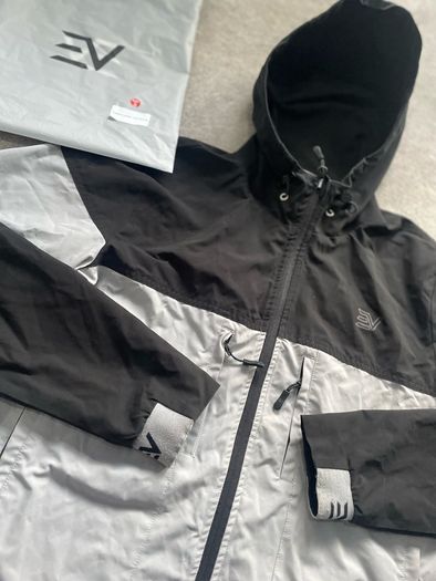 Envii white and black windbreaker