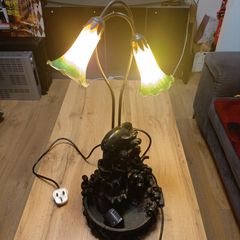 Double Light Table Lamp with built-in water feature