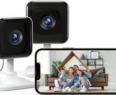 Indoor Camera 2K Security Camera 2 Packs CCTV Camera House Security, Home Security Cam, Motion/Sound Detection, 2-Way Audio, Night Vision, Real-Time Alert, SD&Cloud, 2.4G WiFi