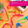 6x Stretchy Children Fidget Noodles String Fidget Stretchy Monkey Worm Noodle String Toy for Kids and Adults, DIY Hand-Knit Rope Anti Stress Rope Sensory for Reducing Anxiety & Stress (FREE POSTAGE) Image 5