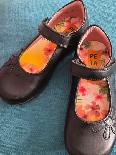 Girls leather school shoes - Petasil