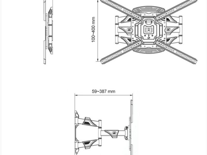 TV Wall Mount Bracket Tilt Swivel 32" - 70" TV