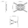 TV Wall Mount Bracket Tilt Swivel 32" - 70" TV Image 3