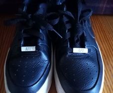 Nike Air Force 1 ladies trainers black 4 37.5