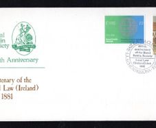 1981 Ireland Anniversaries: Land Law (Ireland) Act 1881. Royal Dublin Society 1731-1981 Commemorative Stamps Commemorative Stamp Illustrated The Irish Times First Day Cover (FDC)