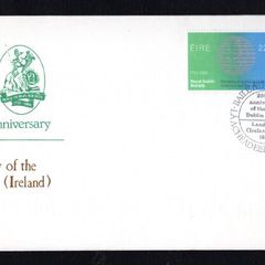 1981 Ireland Anniversaries: Land Law (Ireland) Act 1881. Royal Dublin Society 1731-1981 Commemorative Stamps Commemorative Stamp Illustrated The Irish Times First Day Cover (FDC)