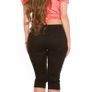CURVY Girls_Trendy_capri_Jeans_w_decobuttons__Color_JEANSBLUE_or black Size_: 42 44 46 48 Image 3