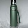 Vintage Stanley Aladdin Thermos 1L - Green Hammertone - USA - Complete Image 4