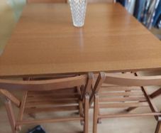 table and chairs