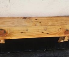Rustic Driftwood Stove Mantel / Floating Shelf