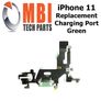 iPhone 11 Replacement Charging Port Dock Connector Flex Cable Mic Green Image 2