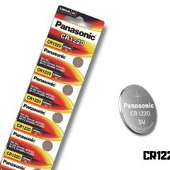 5x Panasonic CR1220 3V Lithium Coin Cell Batteries