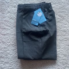 Grey M&S easy dressing trousers 7-8