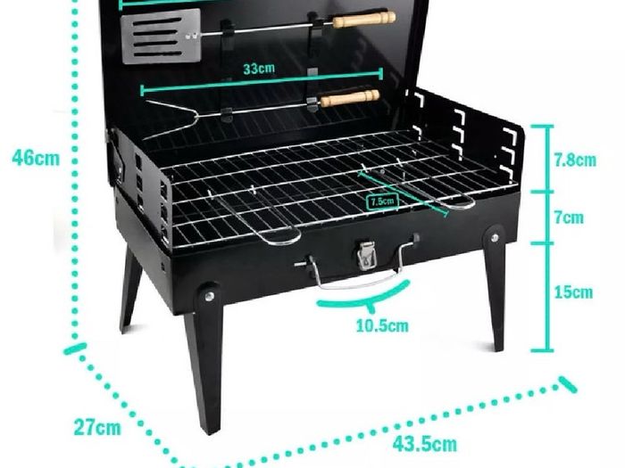 Portable BBQ Grill Barbecue & Utensils NEW