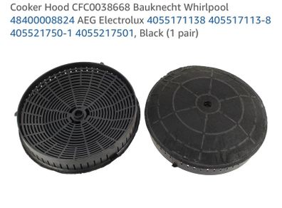 cooker hood carbon filter x2 sets