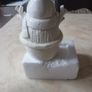 Anyu Fine Porcelain  Fur Trim  Snowman With Led Light. B.N.W.T Image 2