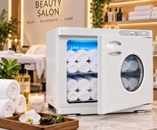 Hot Towel Warmer Cabinet 23L 2-Rack Spa Towel Heater with UV Lamp & Viewing Window