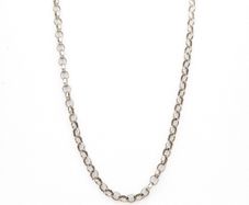 Vintage 925 Sterling Silver Long Belcher Chain
