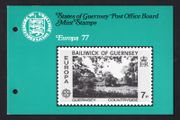 1977 Guernsey Europa Landscapes Commemorative Stamps Presentation Pack