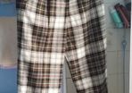 Irene van ryb plaided trousers