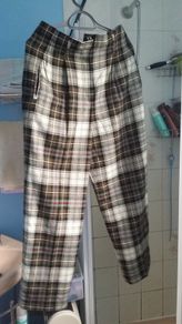 Irene van ryb plaided trousers
