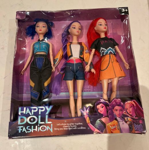 Two K-Pop Fashion Dolls 3 Pack Sets (Brand New in Boxes) Inspired by K Pop Demon Hunters