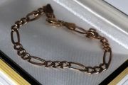 Vintage 9ct Gold Figaro Bracelet