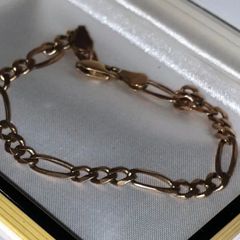 Vintage 9ct Gold Figaro Bracelet