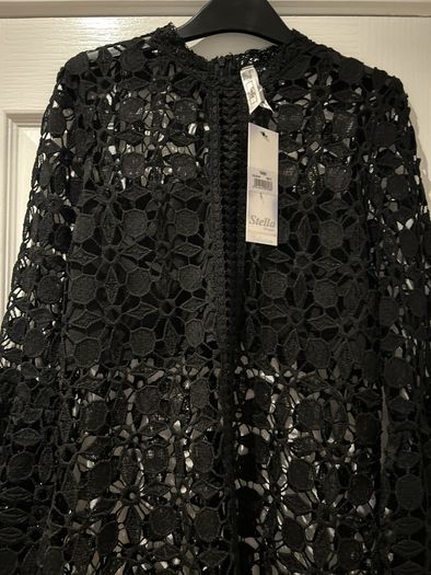 Black Lace Top Long Sleeve BNWT