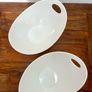 White ceramic serving bowls Image 5