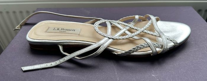 Silver LK Bennett sandals - sz 6