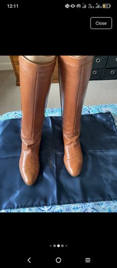 Authentic Sergio Rossi tall equestrian boots size 4