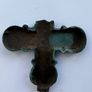 Rare Medieval / Byzantine Bronze Encolpion Cross - Prominent Circular Medallions Image 6