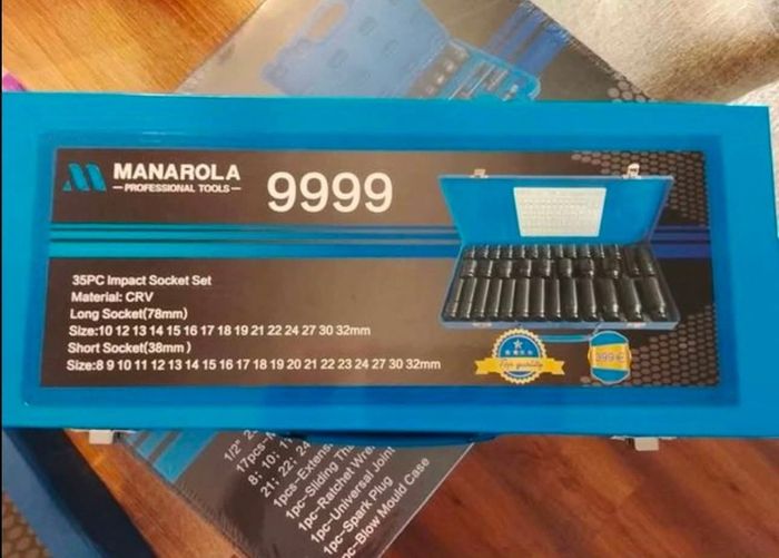 35pcs Manarola 1/2 Air impact socket sets
