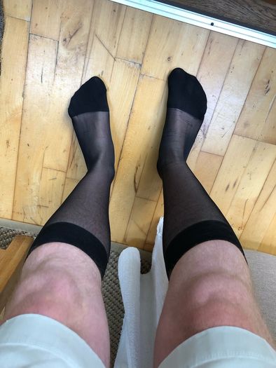 Sheer Socks Over The Calf for Men