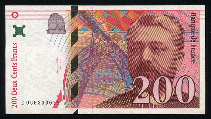 FRANCE - 200 Francs 1997 Banknote P-159b Gustave Eiffel - (XF-AU)