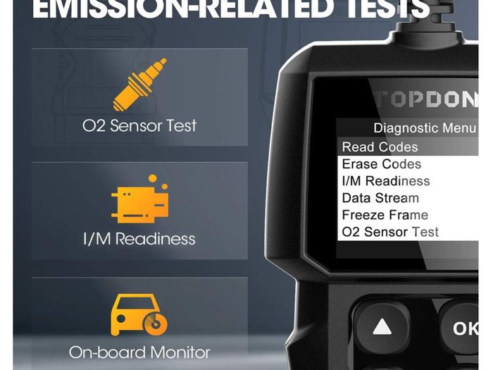 Topdon ArtiLink AL300 OBD2 Code Reader Full OBD2 Functions Read/Clear Codes to Turn off the Check Engine Light Check I/M Readiness Status for Smog Test Read VIN/Data Stream