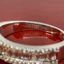 Platinum IGI Certified Natural Diamond (VS/E-F) Half Eternity Band Ring Image 5