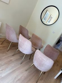 West Elm Dining Chairs - Dusty Pink